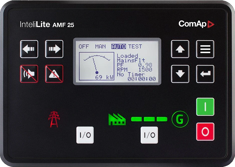 Mikroprocesorski kontrolni sistem Intel Lite AMF25 za dizel agregate - OM Generator
